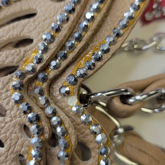 3 Butterfly Chain Belts- Orange Beige- Pink Butterfly Chain Waist Loop Belts - Picture 14 of 15